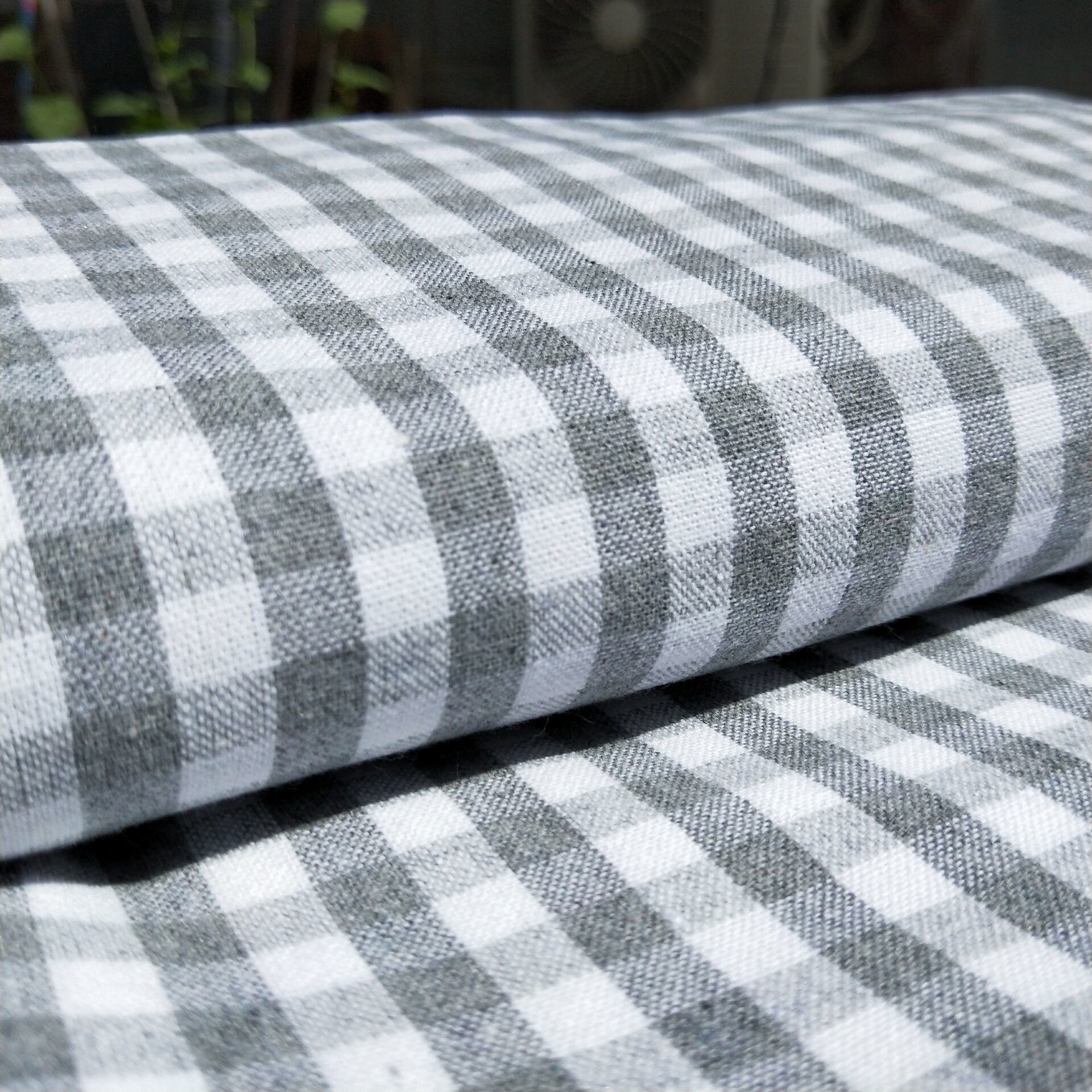 床单日式条纹格子学生单双人床单 小小灰格 1.5*2.2床单+枕套一条