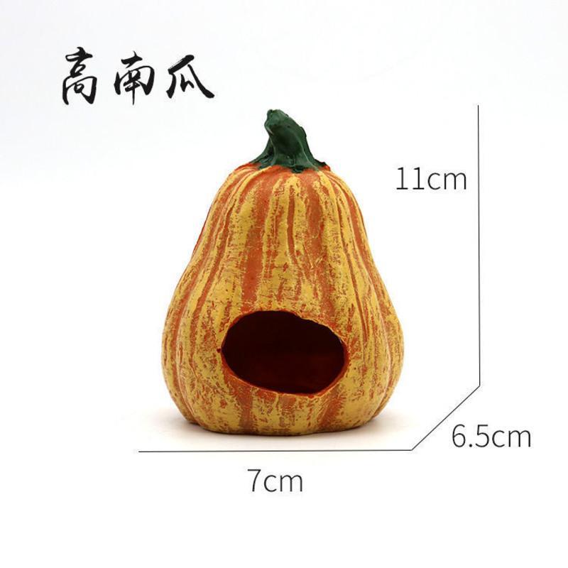 水族箱造景菠萝屋躲避穴海绵宝宝的家鱼缸造景卡通摆件鱼虾躲避穴 菠萝屋