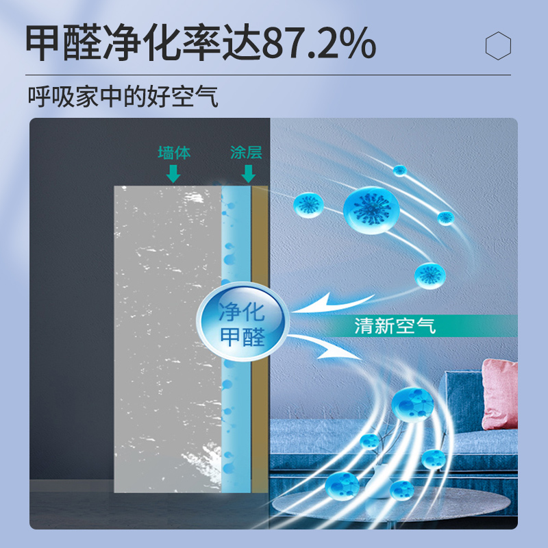 嘉宝莉乳胶漆室内家用内墙自刷涂料墙面翻新漆环保无甲醛白色油漆