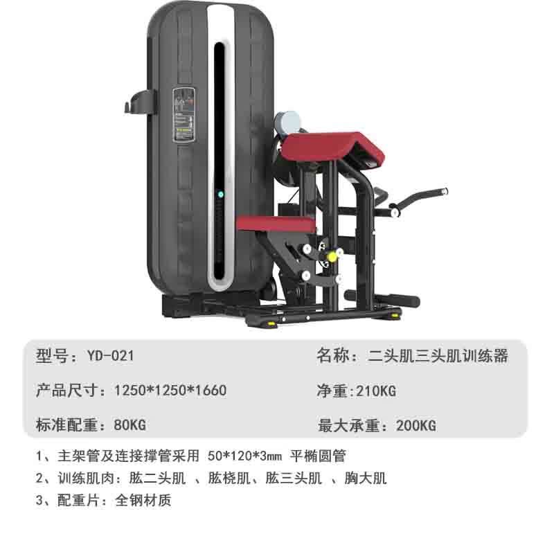 亿动 室内健身房多功能力量型综合训练器 二头肌三头肌训练器YD-021高清大图