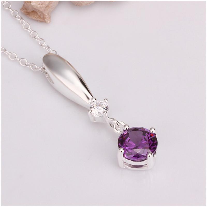 N475 Women Silver Necklace 镀925纯银女项链日韩版锁骨链潮人送女朋友七夕情人节礼物