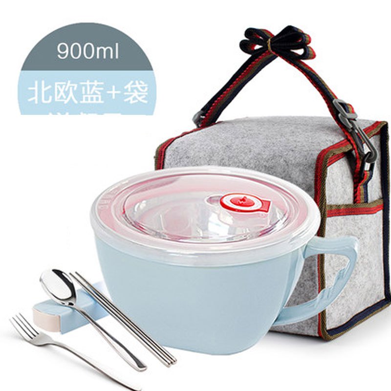 饭盒便当盒学生带盖分格快餐杯保温韩版成人桶餐盒通用简约便携家居器皿饭盒便当盒商用