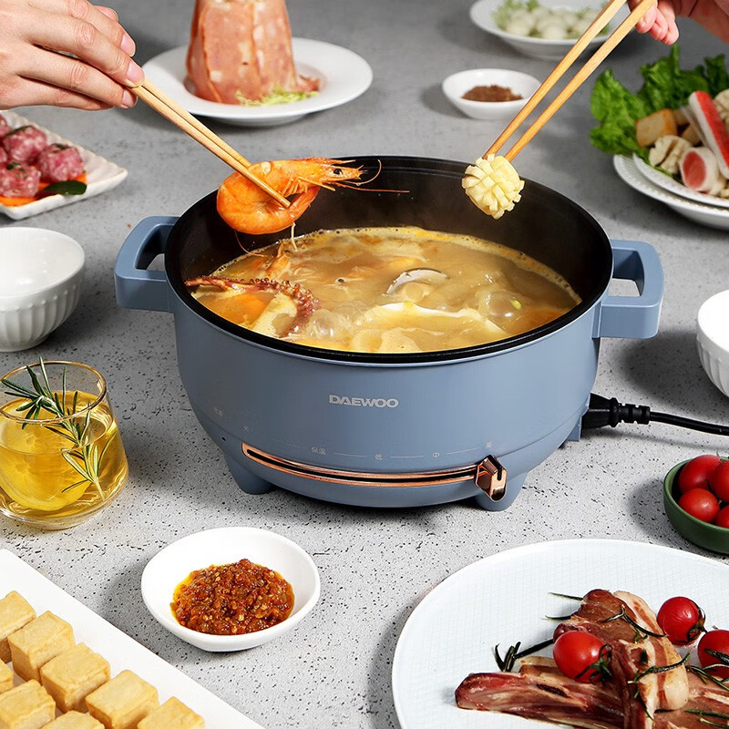 大宇 DAEWOO电火锅(薄雾蓝/云雾绿)DYHG-5036高清大图