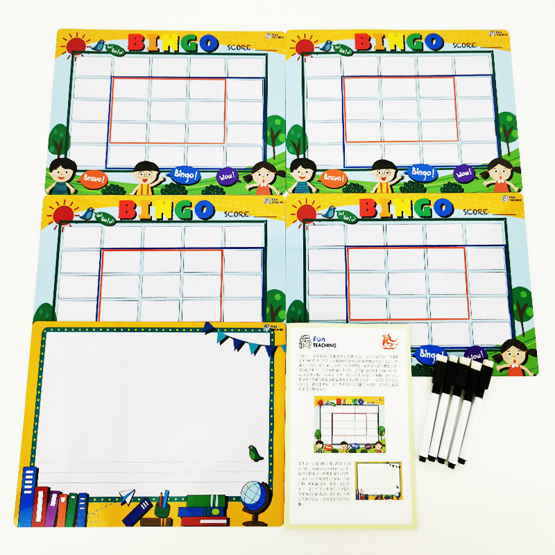 [正版]老师上课道具教具BINGO彩色白板万用教具 上课活动设计FUN Teaching 内含17个教学活动方案 Ma高清大图