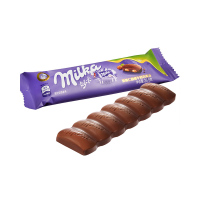 妙卡(Milka)整榛仁融情牛奶巧克力排块 36.5g/袋 亿滋出品 (受天气影响 部分实物形状受影响 介意慎拍)