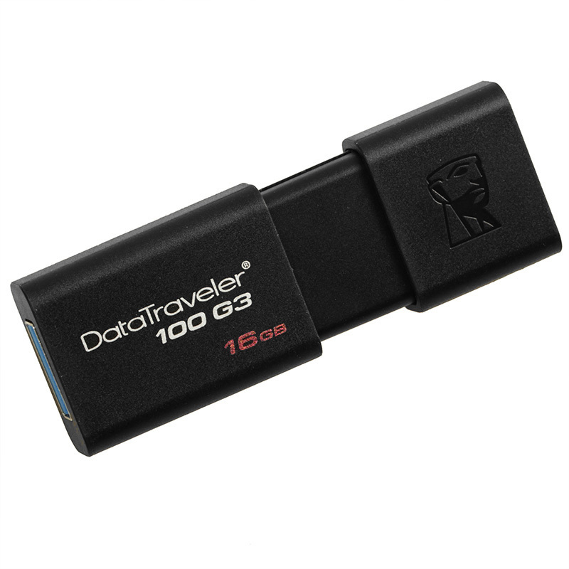 金士顿 16GB USB3.0 U盘 DT100G3 黑色 滑盖设计 时尚便利