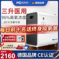 德国品牌麦德哈特(MADE HEART)3L医用级轻音制氧机带雾化带负离子功能吸氧机老人家用医用1-9升流量可调