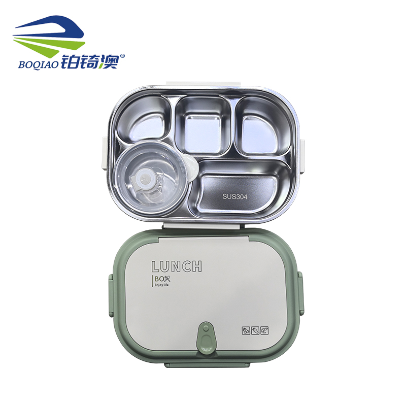 铂锜澳304保温饭盒（颜色随机）/27.5*23*8.5cm/个高清大图