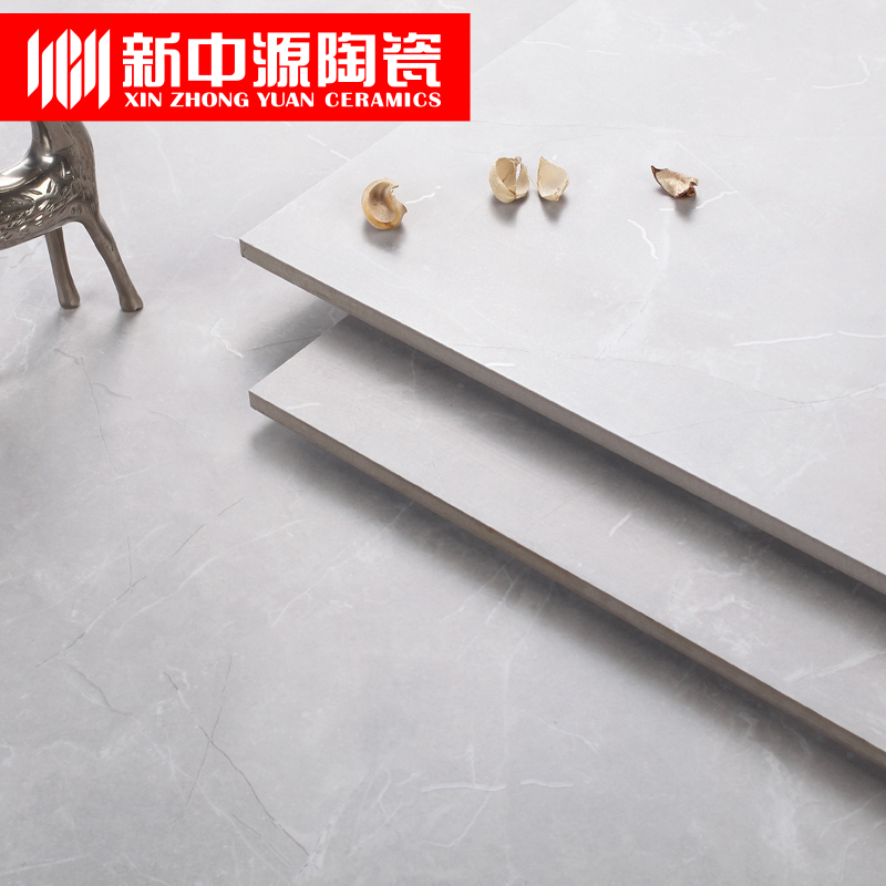 新中源陶瓷简约柔光客厅瓷砖地板砖800x800仿大理石地砖缎光地砖8002