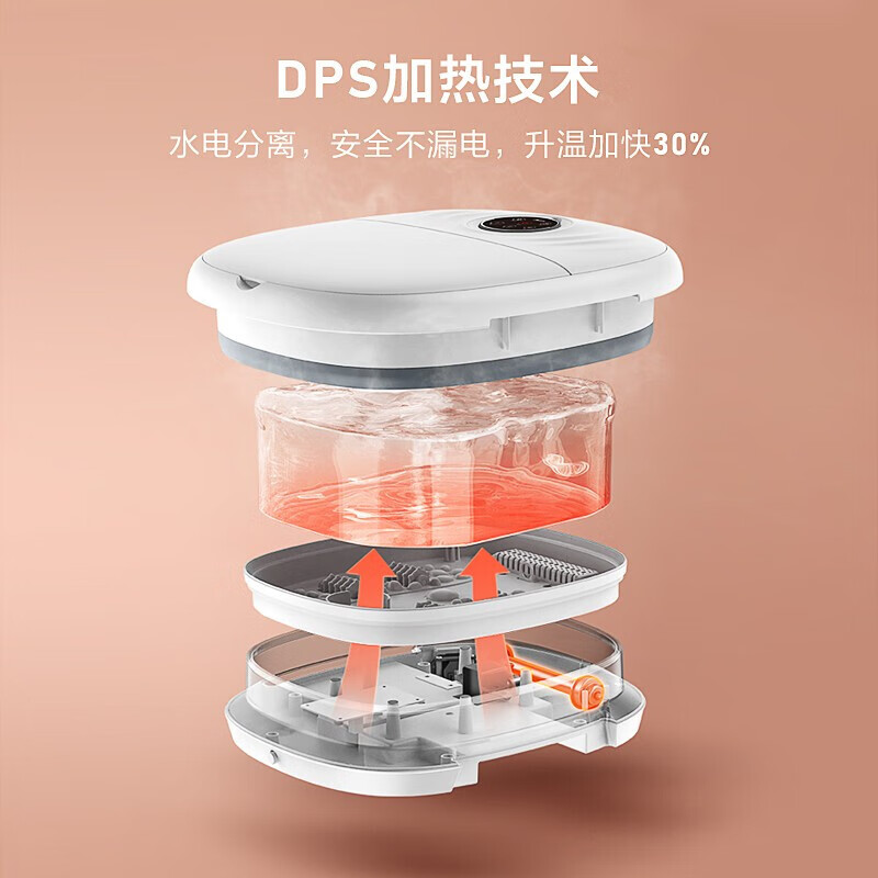 美的(Midea)全自动泡脚桶折叠支撑款 MK-AJ0101高清大图