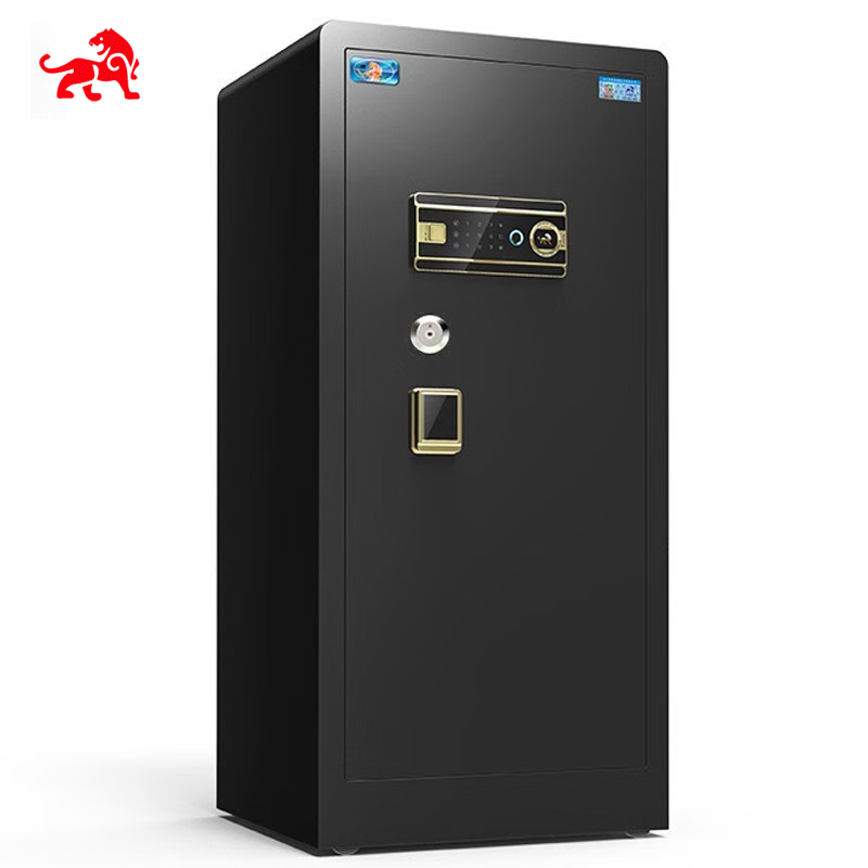 虎牌保险柜家用办公大型型指纹密码保险箱全钢防盗财务专用保密保管柜 博瑞系列 100cm 钢琴黑