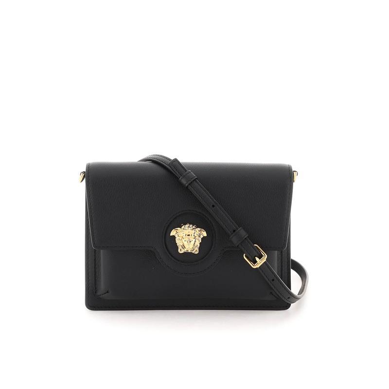 范思哲(versace)la medusa 斜挎包单肩包女包 黑色 1007678 dvit2t