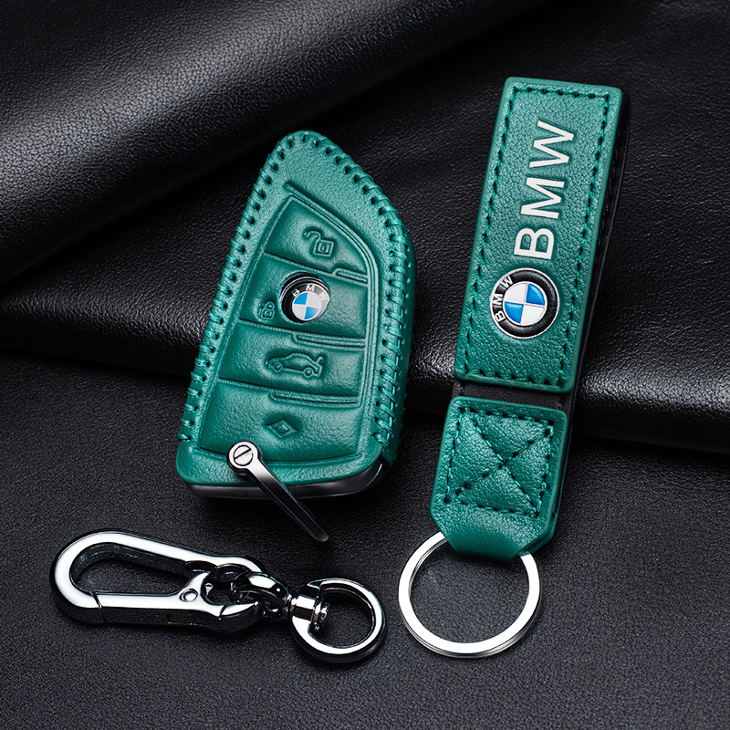 宝马车钥匙套5系530li525325钥匙扣新x1x2x3x4x5x6真皮刀锋车钥匙包扣