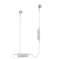 铁三角(Audio-technica)ATH-CK200BT 无线蓝牙入耳式运动耳机 带线控 手机耳机 通话式耳机(白色