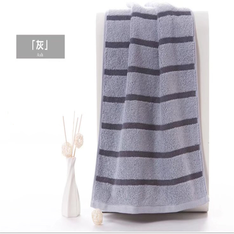 金号纯棉毛巾成人家用洗脸条纹面巾GA1058