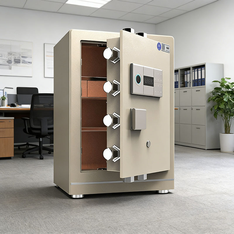 保险柜新款CSP国标认证保险箱小型指纹一体保险柜 80cm洛可金 指纹密码 -c级锁芯 远程授权