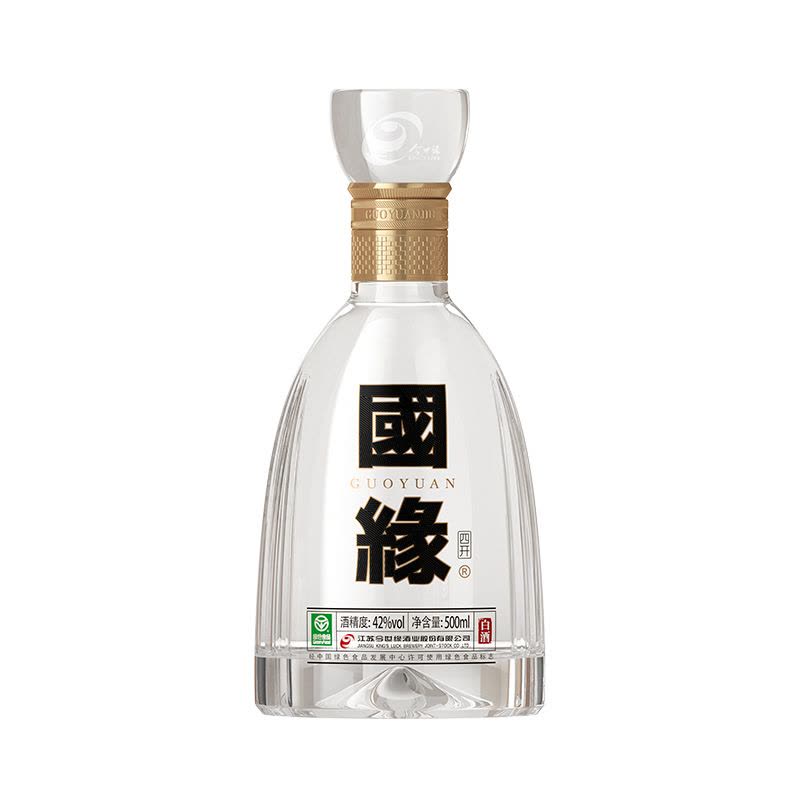 国縁（GUOYUAN）　今世缘 国缘 四开 42%vol 幽雅醇厚型白酒 今世缘国缘四开42度白酒500ml单瓶装幽雅醇厚浓香