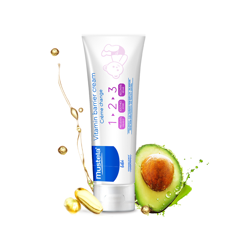 妙思乐(Mustela)贝贝护臀霜100ml 婴儿护臀膏 保护舒缓隔离三效合一 氧化锌成分形成透气保护层 法国进口