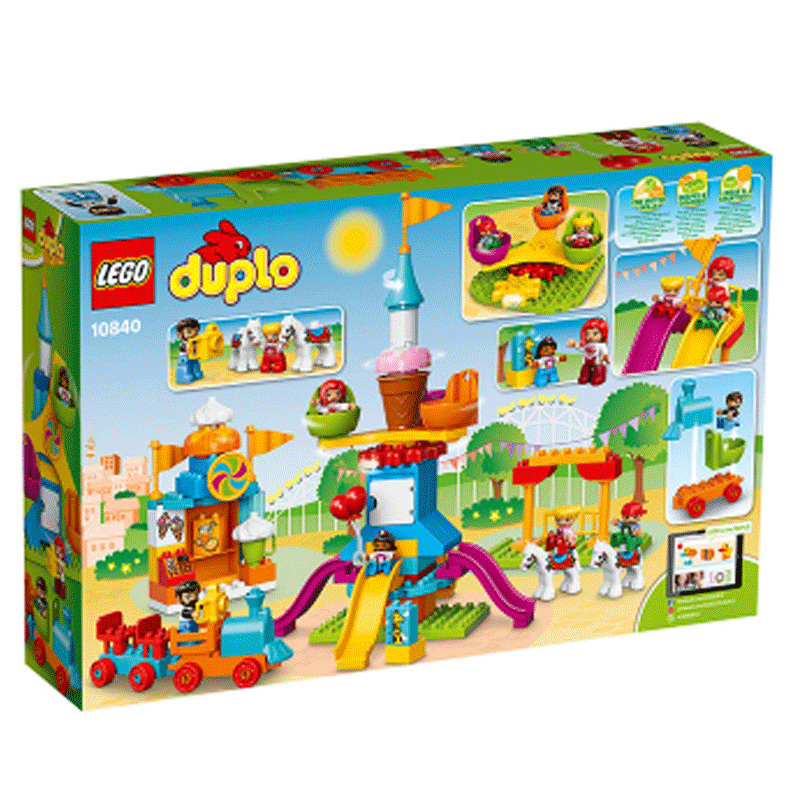 乐高（LEGO）DUPLO 得宝系列 大型游乐园 拼插积木塑料玩具 10840 2-5岁 块数100-200块高清大图