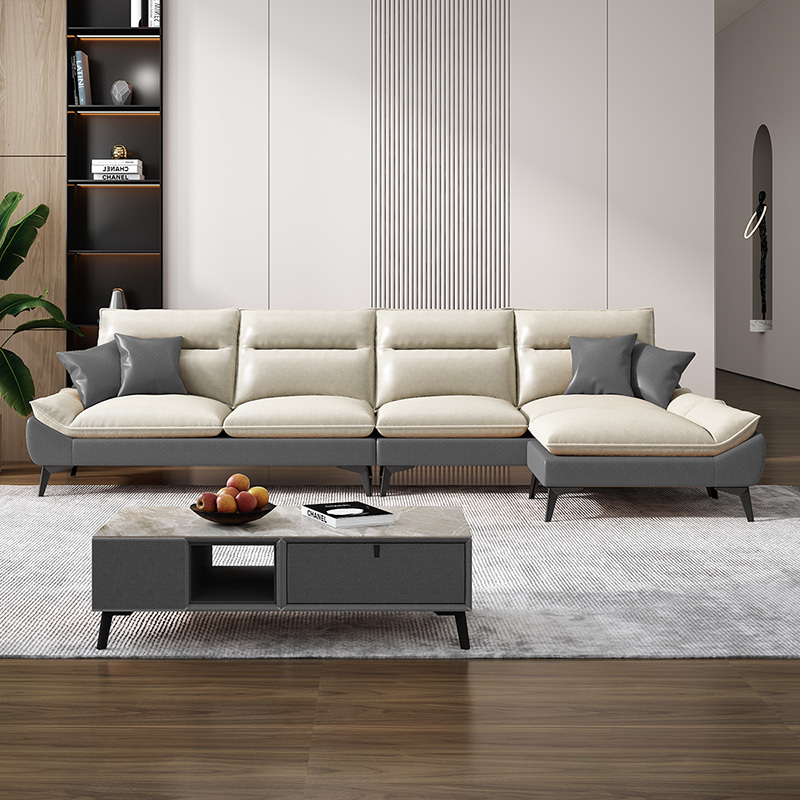 a家家具意式极简科技布沙发现代简约客厅小户型三人位沙发轻奢网红款