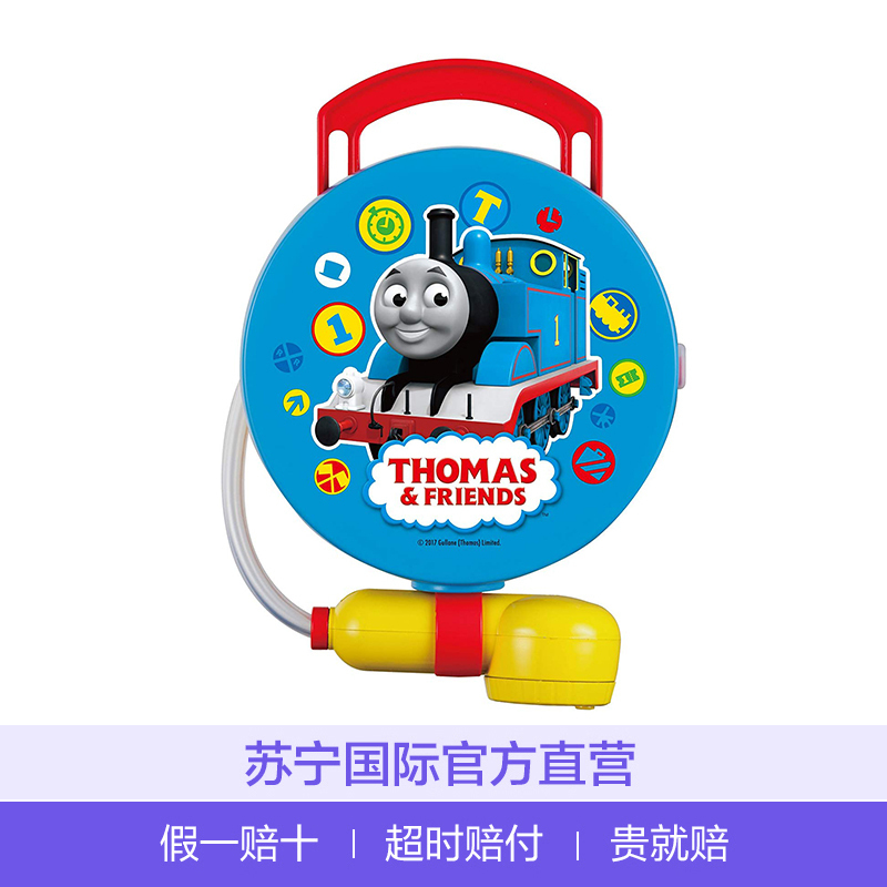 日本进口 匹诺曹(Pinocchio) 沐浴乐 ANPANMAN面包超人浴室用品套件儿童洗澡用品 托马斯 ABS树脂蓝色