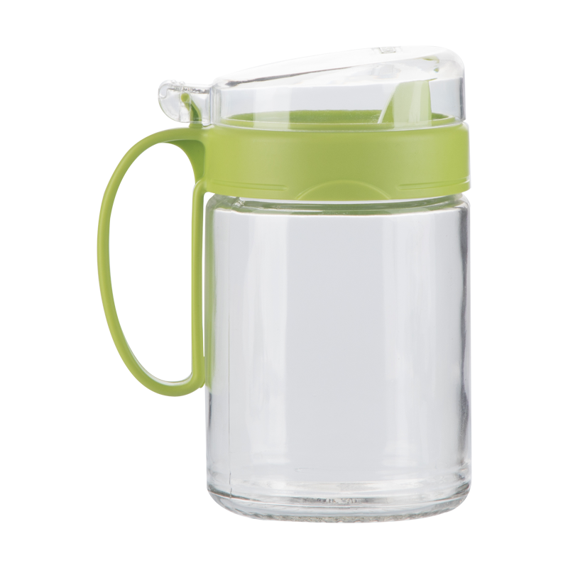 茶花玻璃油壶大容量塑料厨房家用小油罐油瓶酱油醋调料瓶高清大图