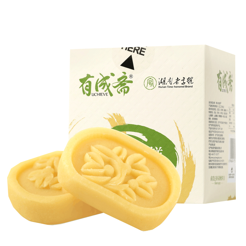 有成斋绿豆冰糕500g(20枚)礼盒装湖南老字号特产零食传统手工糕点图片