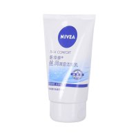 妮维雅(NIVEA)丝润深层洁面乳100g 补水保湿 新老包装随机发 洗面奶