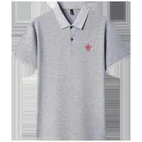 恒源祥男装纯棉t恤男2025夏季新款翻领体恤丝光棉polo衫短袖男t恤