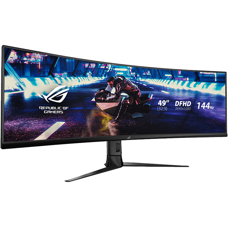 华硕(asus) 玩家国度rog xg49vq 49英寸144hz 32:9 144hz曲面显示屏