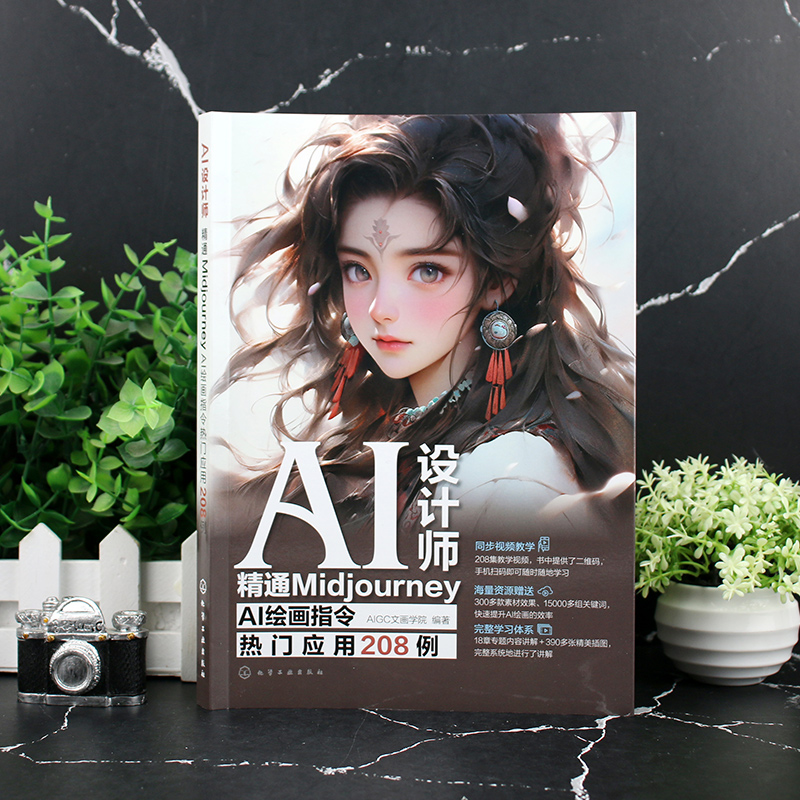 AI设计师 精通MidjourneyAI绘画指令热门应用208例 [正版]赠素材 AI设计师 精通MidjourneyA高清大图