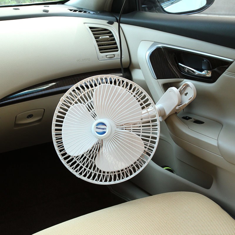 汽车用电风扇12v24车载大货车12寸电瓶面包车小电扇通用强力摇头