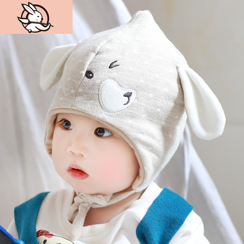 huayangtu婴儿帽子秋冬季棉3612月男女幼儿宝宝护耳帽儿童可爱超萌1岁