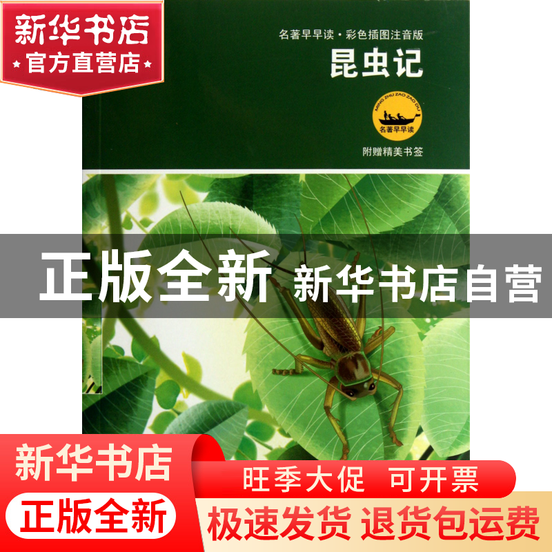 正版 昆虫记(彩色插图注音版)/名著早早读 (法)法布尔|改编:右真/高清大图