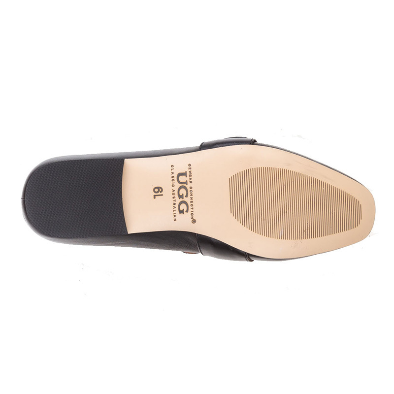OZWEAR UGG OB306 春夏新款女鞋 可踩脚后跟 金属方扣小羊皮单鞋