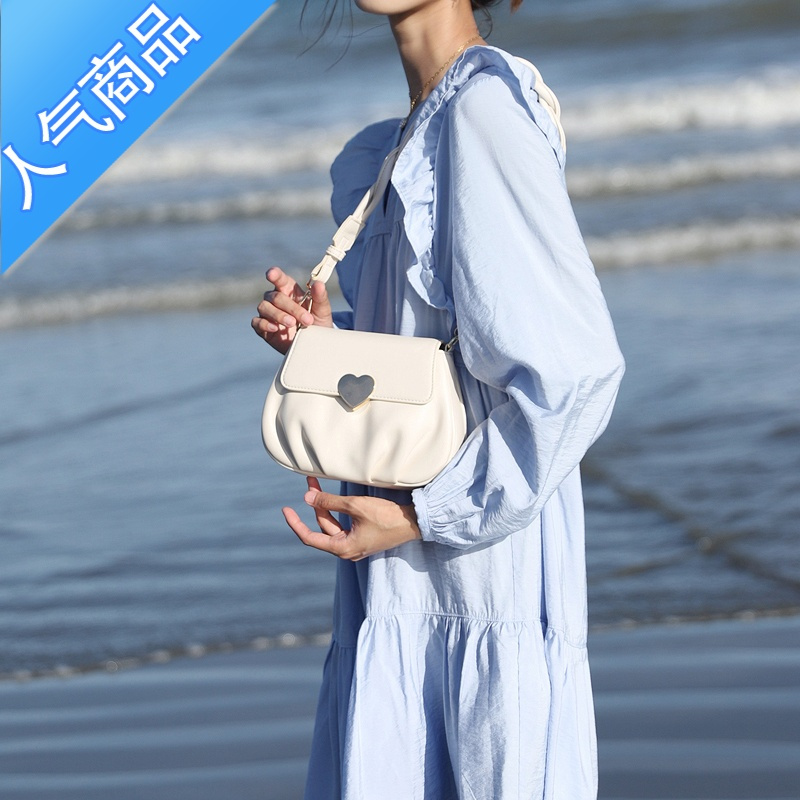 封后小众设计 柔软皮腋下包小圆包2022新款包包女春夏单肩斜挎包女斜挎包