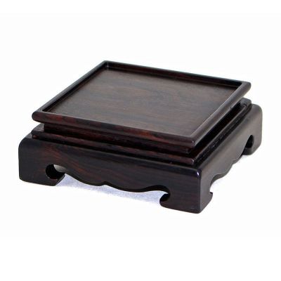 黑檀木雕工艺品底座实木奇石玉石底座印章底座正方形木质底座木托黑檀