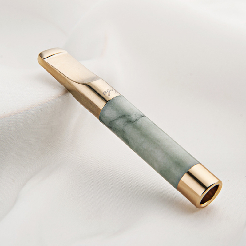 zobo正牌玉石烟嘴过滤烟嘴可清洗循环金属过滤器礼盒装