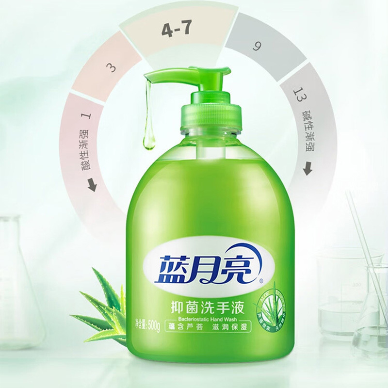 蓝月亮洗手液滋润保湿芦荟抑菌洗手液500g*1瓶+500g*1袋