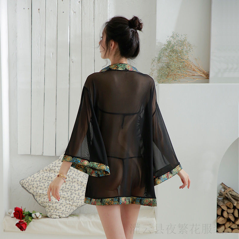 古装汉代性感青楼肚兜式睡衣套装情趣内衣服女骚激情挑逗透明诱惑