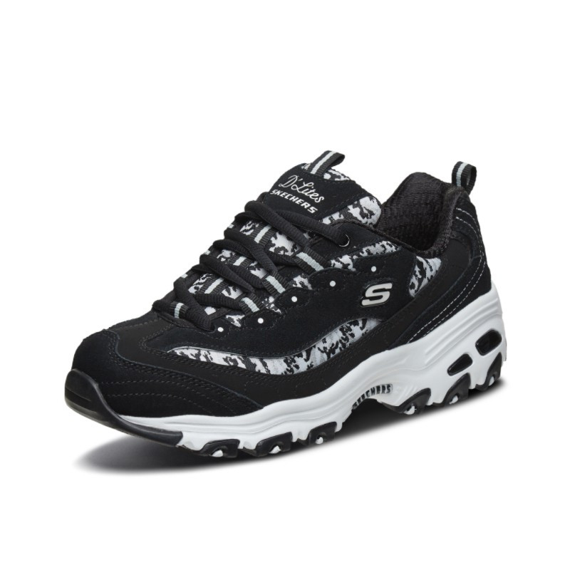 Skechers斯凯奇女鞋透气熊猫鞋厚底老爹鞋休闲运动鞋99999825