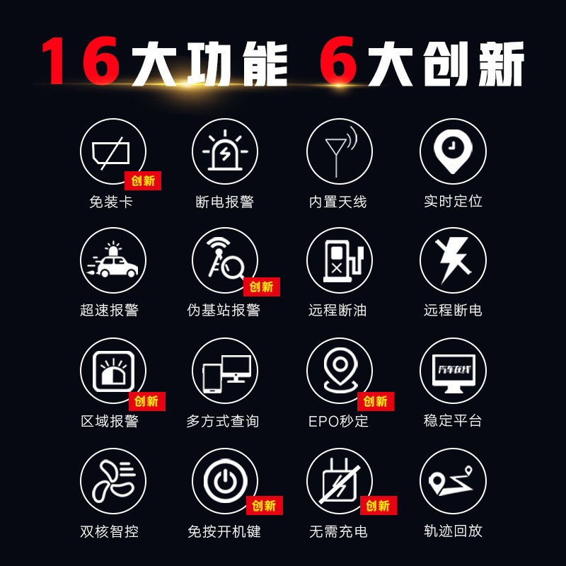汽车电动摩托车电单车迷你微型GPS定位追踪器防盗仪超小