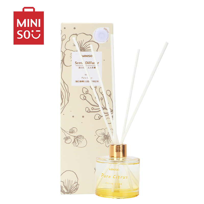 名创优品(miniso) 春之绽放系列无火香薰花香清幽室内卫生间清新淡香[清纯柑橘]高清大图