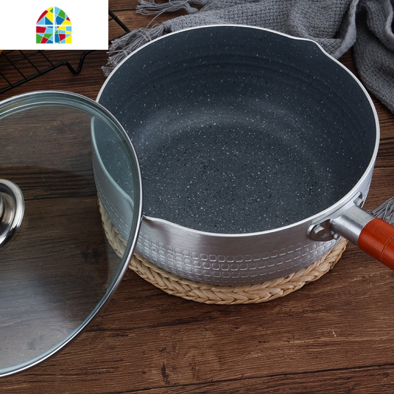 铝制雪平锅不粘锅木柄汤锅煮面煮粥奶锅煮粉锅锅汤粥锅