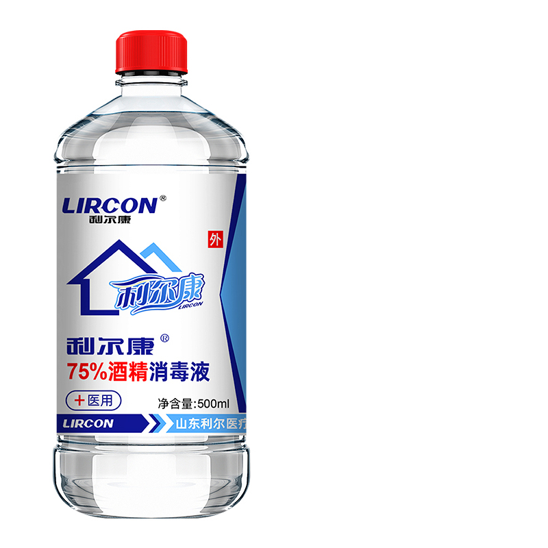 利尔康 医用消毒酒精 500ml高清大图