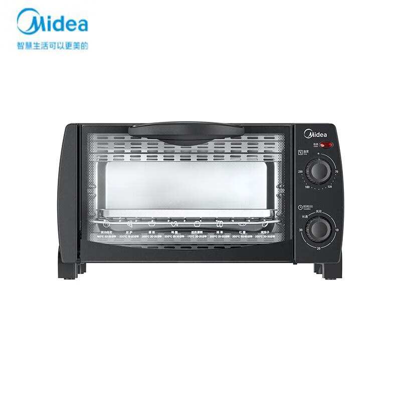美的 (Midea)多功能家用 迷你小烤箱 电烤箱蛋糕烘焙10升容量 PT1012