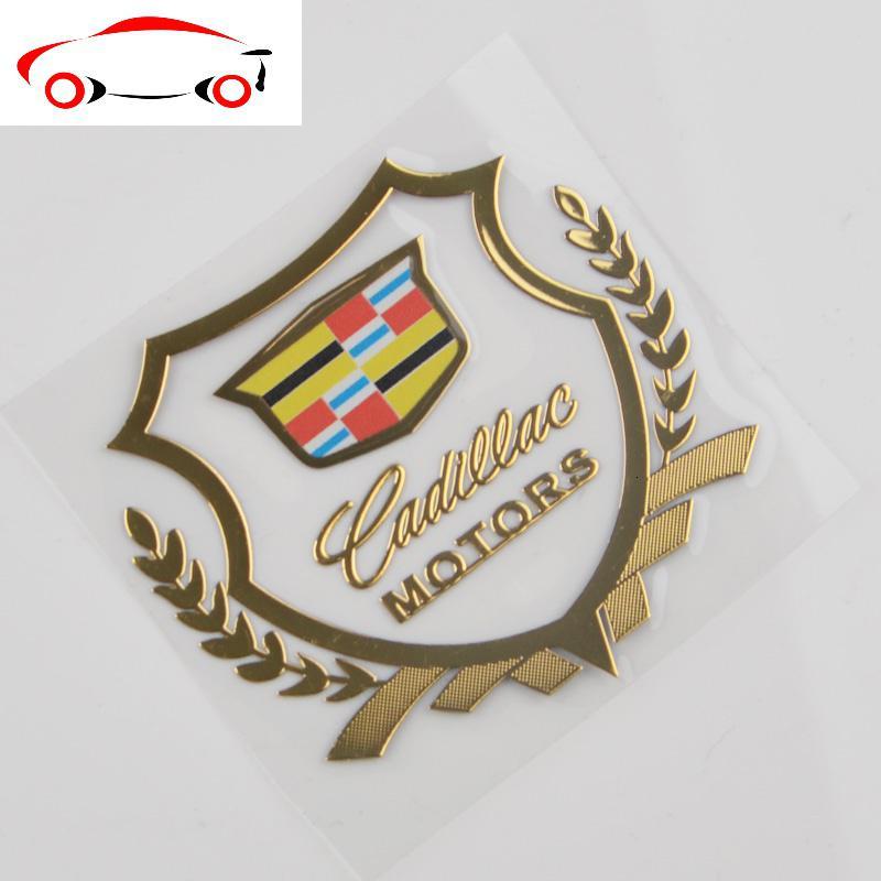 ats srx cts atsl改装车标装饰薄金属车贴 jing pin 彩色凯迪拉克金色