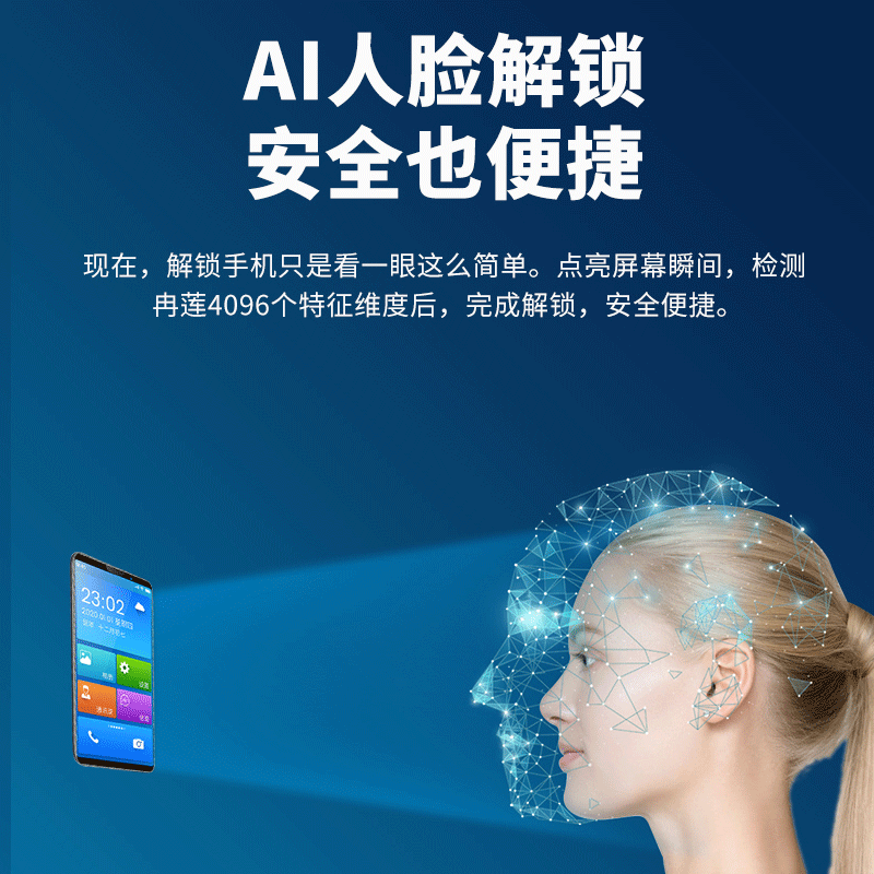 天语x13全网通4G智能手机 老人智能双模式 指纹识别 3+16GB