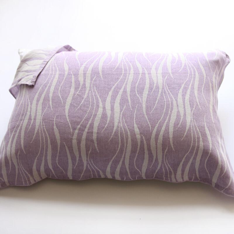 旗舰店微瑕处理日系薄款双层纯棉纱布提花枕巾夏季用柔软透气不毛