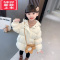 可莉允女童棉服外套冬装2022新款宝宝加绒加厚棉袄儿童冬季夹棉保暖棉衣